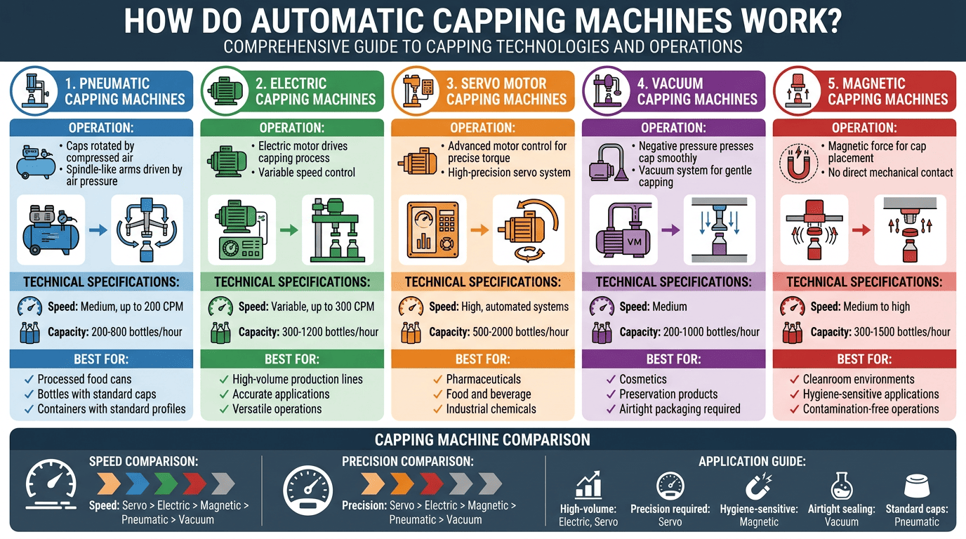 How Automatic Capping Machines Work How Automatic Capping Machines Work